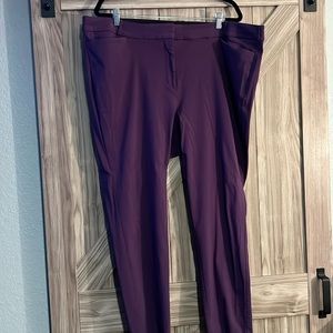 Purple skinny pants